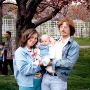 Family in Brooklyn Botanic Garden