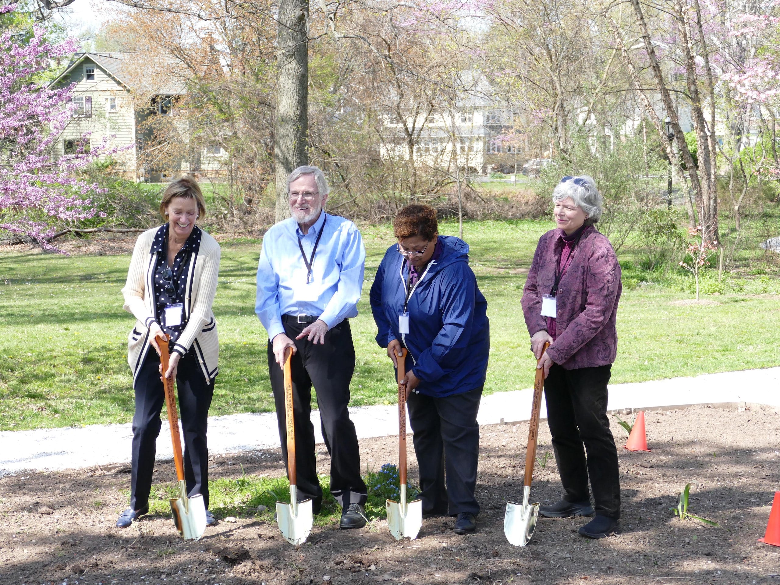 Cranford Mayor Prunty, County Commissioner Chair Rebecca Williams, and Commissioner Bette Jane Kowalski at Celebrate Jan Day on April 24, 2022.