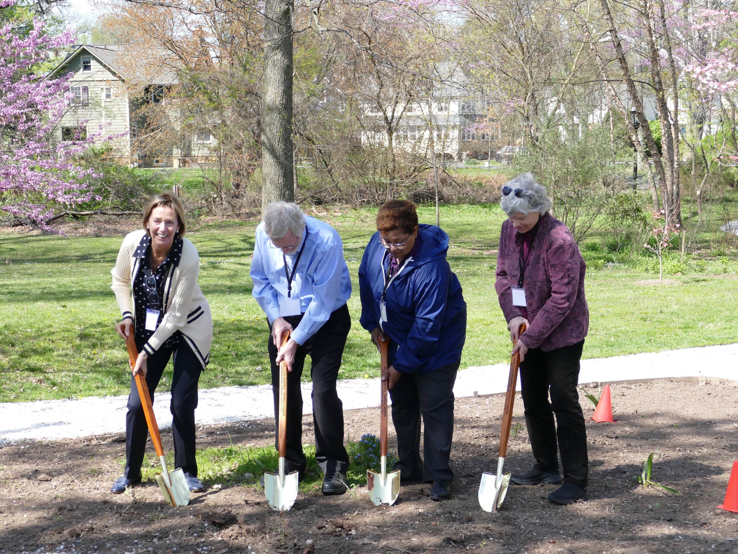 Cranford Mayor Prunty, County Commissioner Chair Rebecca Williams, and Commissioner Bette Jane Kowalski at Celebrate Jan Day on April 24, 2022.