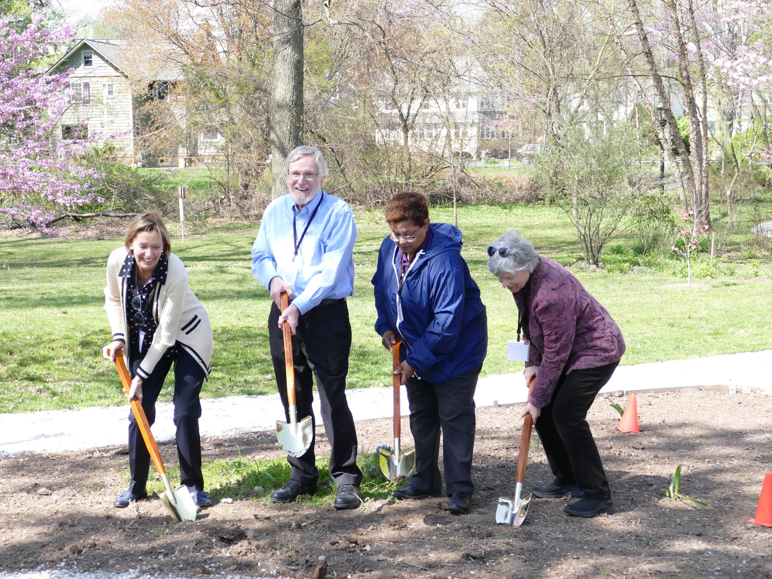 Cranford Mayor Prunty, County Commissioner Chair Rebecca Williams, and Commissioner Bette Jane Kowalski at Celebrate Jan Day on April 24, 2022