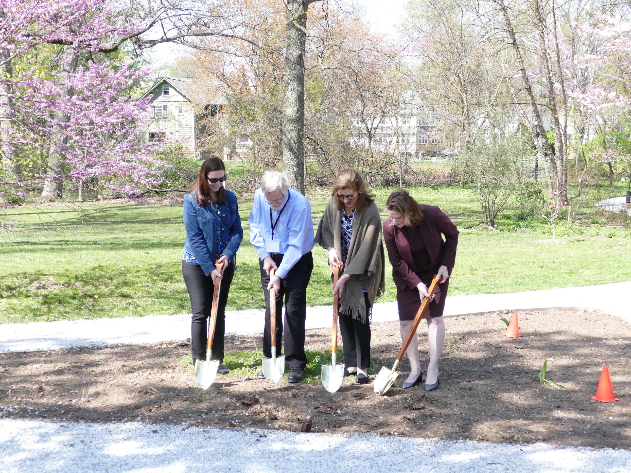 Speakers Prepare Jan's Garden in Hanson Park