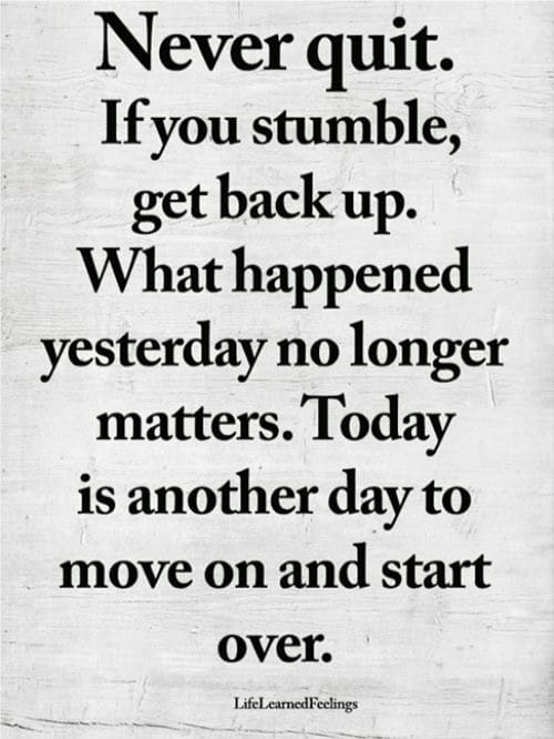 Dust Myself Off and Keep Going