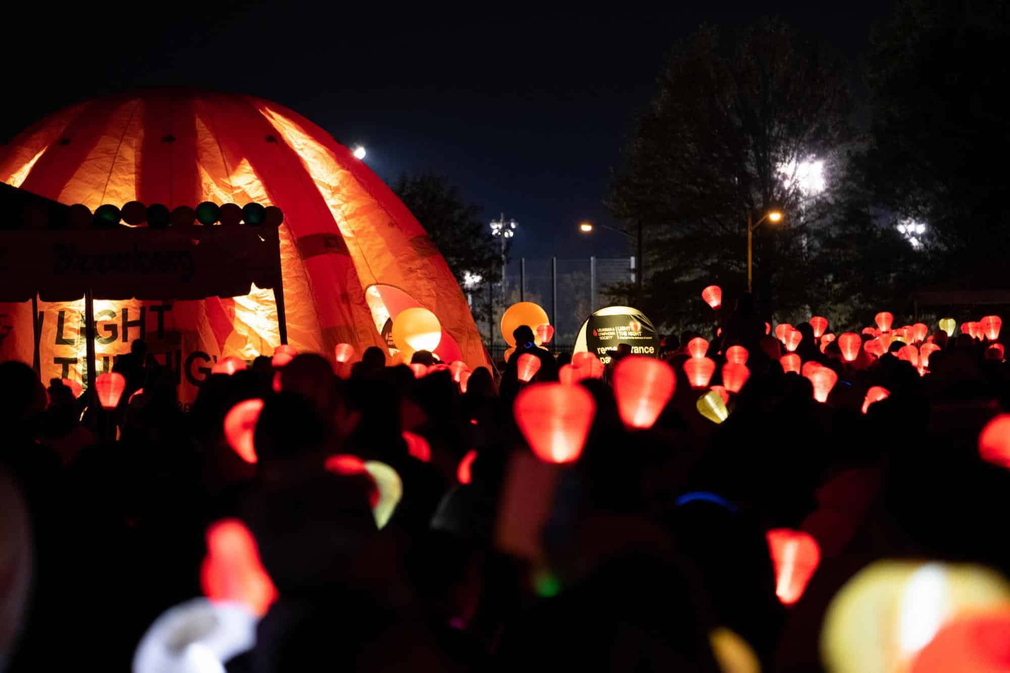 Walking to Light the Night to Cure Lymphoma