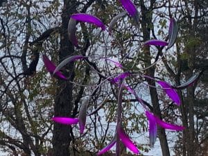 The Purple Wind Sculpture