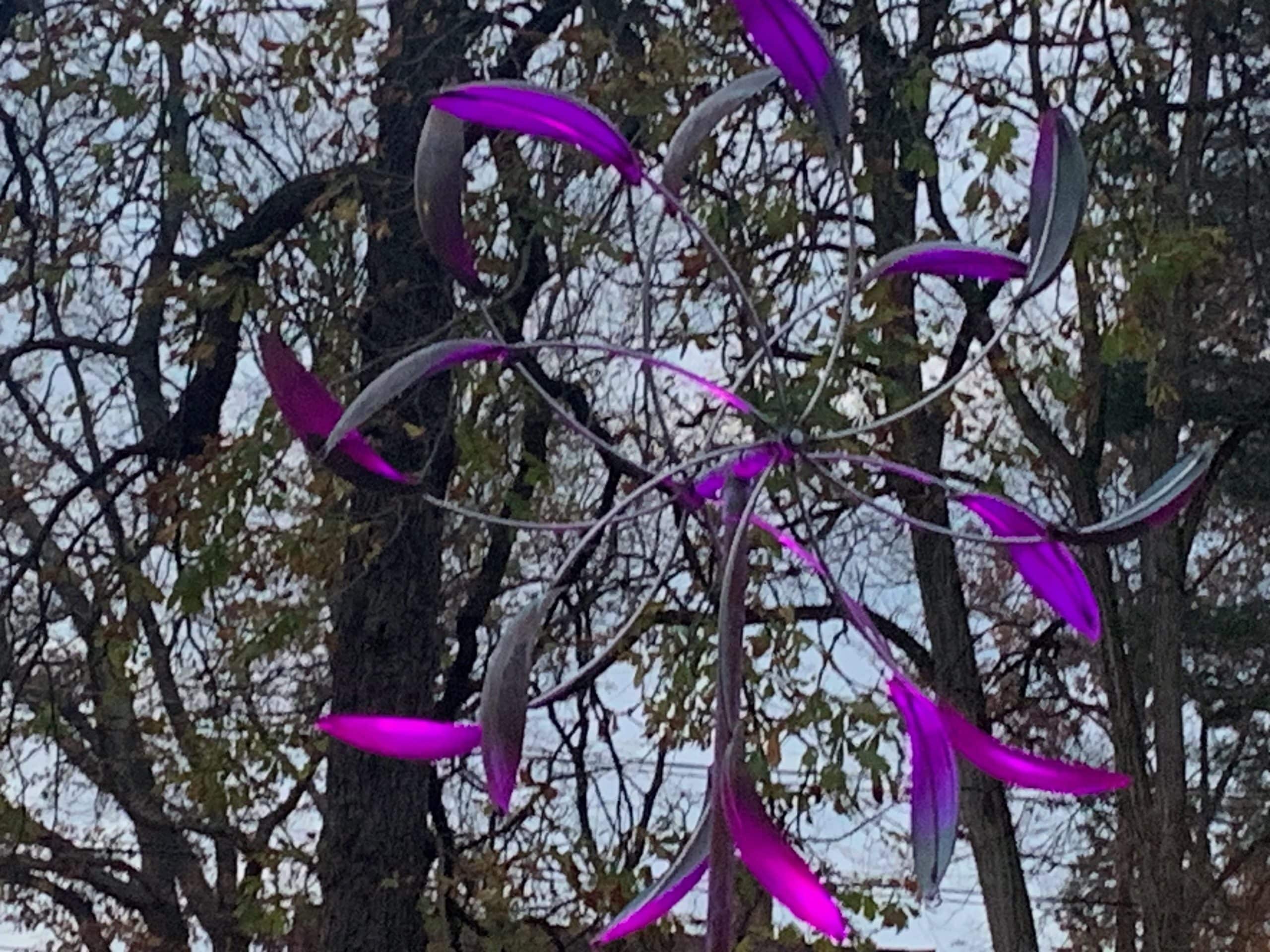 The Purple Wind Sculpture