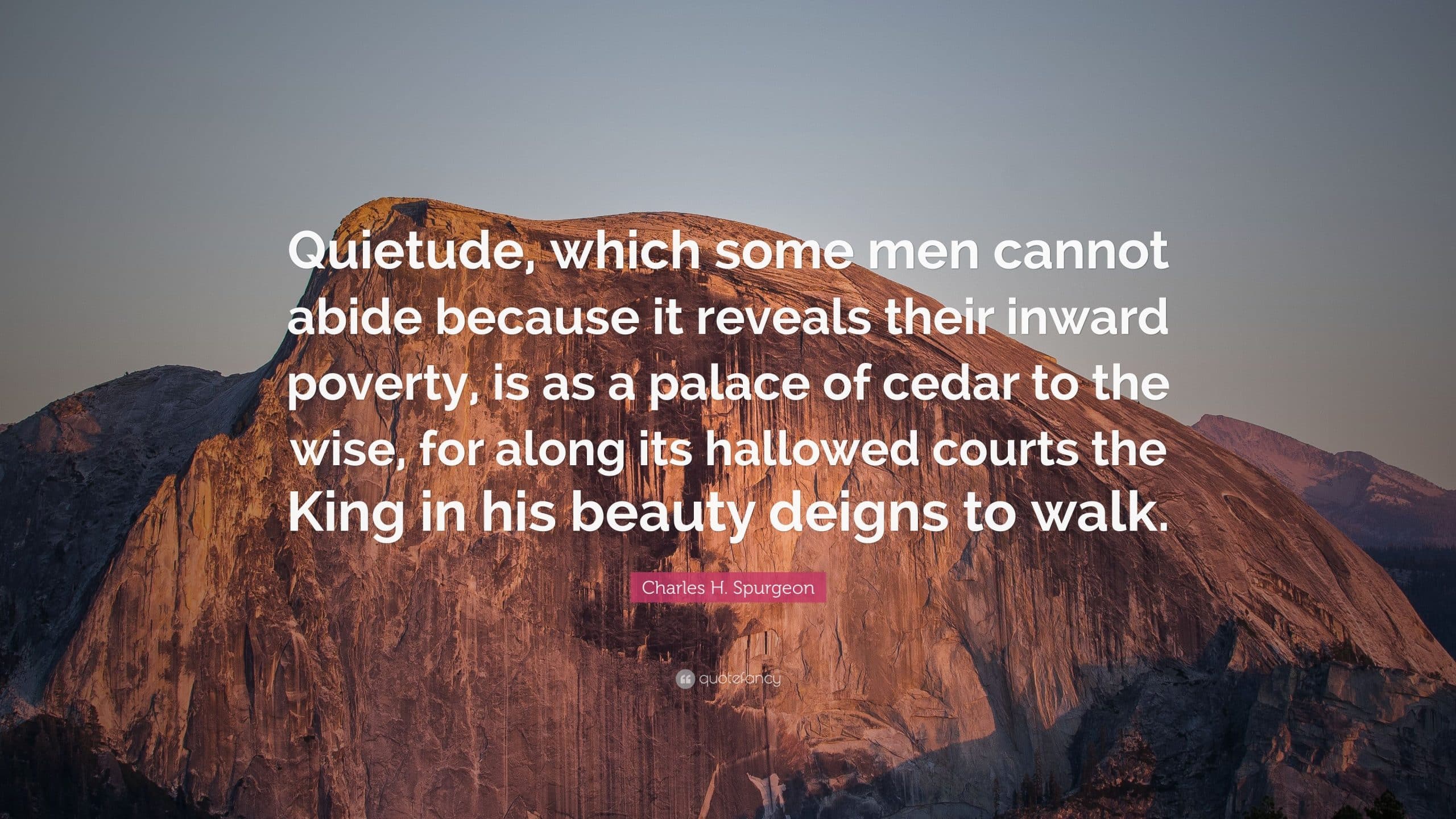 Quietude is Graceful!
