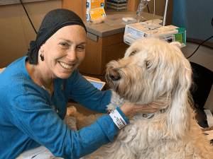 Jan with Comfort Dog