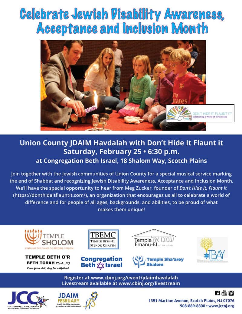Jewish Disability Awareness, Acceptance, and Inclusion Month