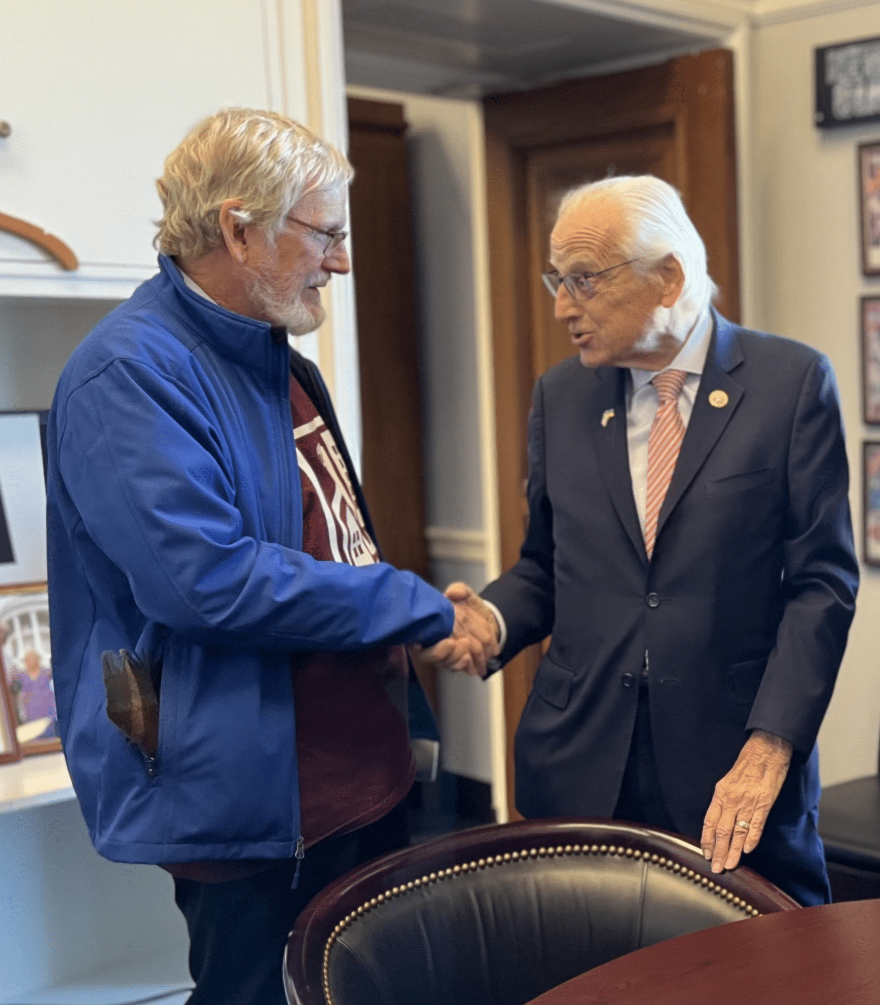 Shaking Hands With Congressman Pascrell