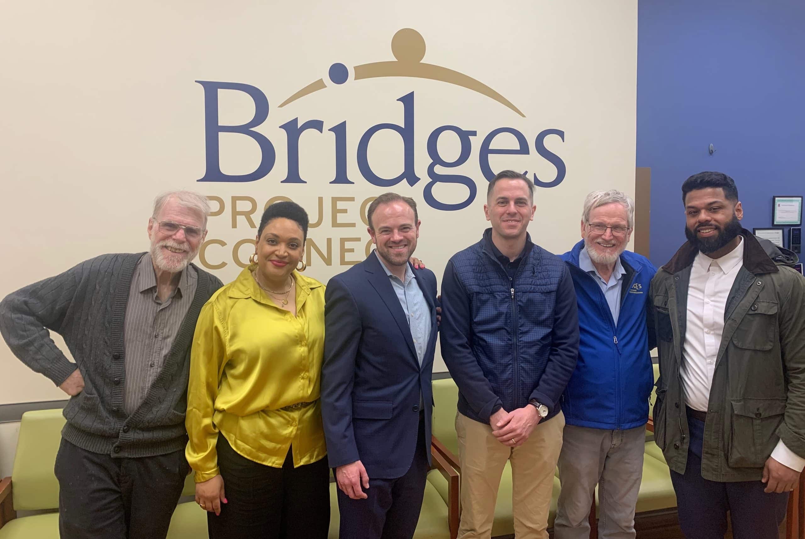 Congressman Rob Menendez visited the Bridges Project Connect office in Newark